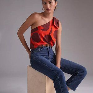 Farm Rio One-Shoulder Blouse XL